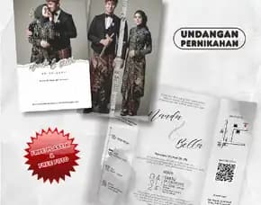 Undangan Pernikahan Lipat Elegant