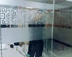Sticker Sandblast/Kaca Film  Gedung Tapos