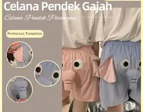 Celana Pendek Gajah Pria Gajah Celana Pendek Lucu Dumbo Musim Panas Terbang Bayi Gajah Piyama Pasang