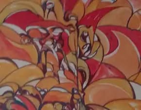 Abstrak, Canvas, Karya Seniman Bali