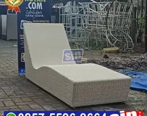Sunbed Pool Rotan, Sun Lounger Pool, Lounger Rotan Sintetis