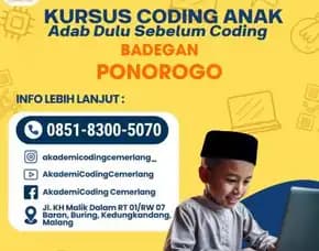 Kursus Coding Terbaik, Badegan, Ponorogo.