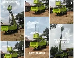 Karoseri Truk Skylift Yang Dirancang Untuk Mengangkat Dan Mengangkut Dengan Mudah