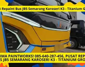 Maxima Paintworks! Pusat Repaint Bus Jb5 Semarang Karoseri K3 - Titanium Group