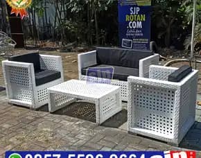 Jual Sofa Rotan Sintetis Anyaman Mata Ayam