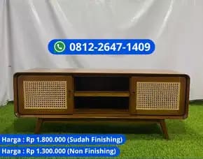 Meja Tv Jati Model Simpel Untuk Ruang Minimalis