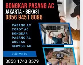 0856 9451 8096 Bongkar Pasang Ac, Copot Ac, Pasang Ac Daerah Pisangan Baru Jakarta Timur