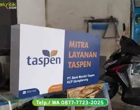 Signage Neon Box Bank Mandiri Taspen Jakarta