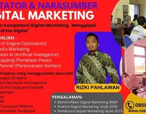 Motivator Narasumber Bisnis Digital Marketing Bnsp Kementerian Pertanian Bangka Tengah Pontianak Rizki Pahlawan