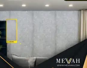 (Mevvah) Pvc Wall Panel Marble Design Abu Abu Di Sekadau