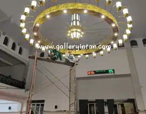 Lampu Hias Masjid Madinah, Lampu Gantung Masjid Nabawi, Lampu Masjid Tembaga Jakarta Bekasi Tangerang