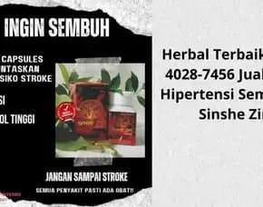 Obat Herbal 0856-4028-7456 Jual Obat Hipertensi Semarang Sinshe Zin