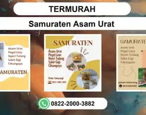 Termurah, 0822-2000-3882 Distributor Samuraten Asam Urat Jombang