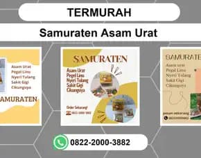 Termurah, 0822-2000-3882 Distributor Samuraten Asam Urat Jayapura