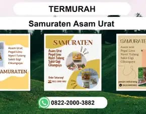 Termurah, 0822-2000-3882 Distributor Samuraten Asam Urat Mojokerto