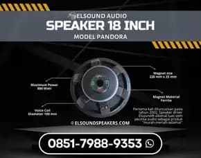 Speaker 18 Inch Elsound Audio Di Medansatria Bekasi