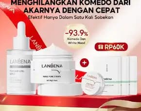 [Bpom] Lanbena Peeling Solution Masker Komedo Penghilang Komedo Step 2 Soothing Serum Eksfoliasi Men