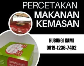 Terbaik!!  Jasa Percetakan Box Makanan Di Bantul