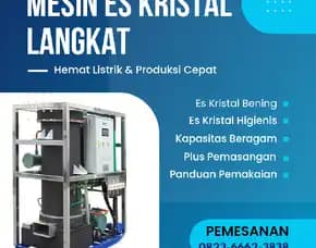 Jual Mesin Es Kristal Langkat 0823,6662,3838