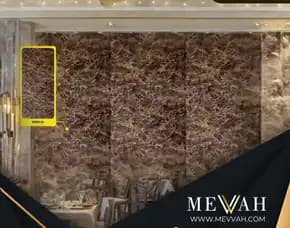 (Mevvah) Pvc Marble Wall Panel Coklat Di Palu