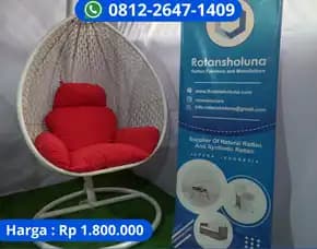 Ayunan Rotan Gantung Dengan Stand Besi