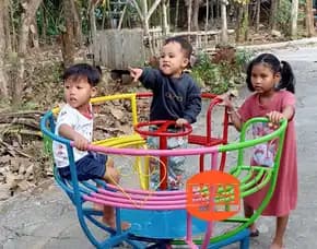 Terlengkap Produsen Playground Outdoor Dan Ayunan Besi Model Bulat Untuk Taman Bisa Riques Di Sragen