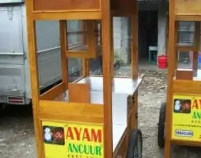 Produsen Pabrik Toko Grosir Gerobak (Ayam Bakar) Bahan Kayu Dan Besi Murah Terdekat Jakarta