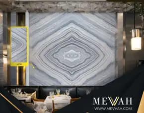 (Mevvah) Marmer Panel Pvc Dekorasi Dinding Motif Corak Abu Abu Di Melawi