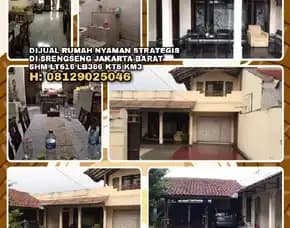 Rumah Dijual Di Jakarta Barat. Shm Lt516 Lb366 Aman Nyaman Strategis