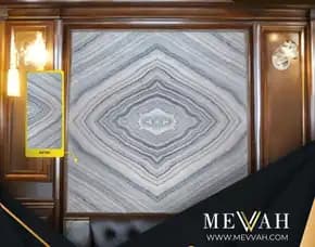 (Mevvah) Wall Panel Dinding Marmer Abu Abu Di Kubu Raya