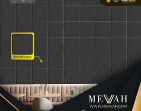 (Mevvah) Wall Panel 3d Black Pvc Gaming Room Di Palu