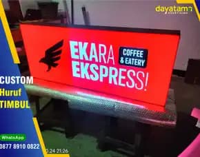 Papan Nama Neon Box Cisarua - Lembang