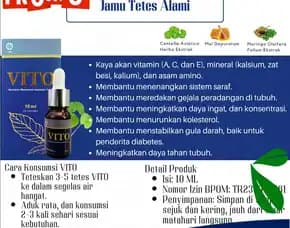 Vito 0822-3125-0851 (Ibu Putri) Distributor Resmi Jamu Herbal Untuk Meningkatkan Daya Tahan Tubuh Bangkalan Pasuruan