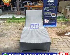 Sunbed Sun Lounger Kursi Kolam Renang Rotan Sintetis Lamborgini