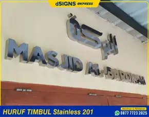 Spesialist Huruf Timbul Stainless Steel
