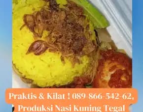 Praktis & Kilat, Produksi Nasi Kuning Tegal Balamoa Pangkah Slawi Adiwerna Kabupaten Kota