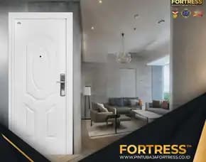 (Fortress) Pintu Minimalis Baja Ringan 2 Daun Di Palu