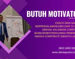 Pembicara Motivator Mamuju, Terpercaya & Solutif, Dian Saputra