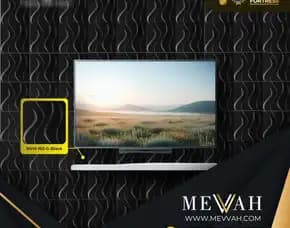 (Mevvah) Wall Panel 3d Black Pvc Ruang Tamu Di Ketapang