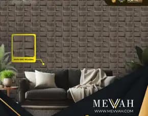 (Mevvah) Wall Panel 3d Interior Pvc Restoran Motif Kayu Di Sintang