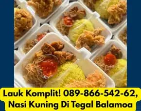 Lauk Komplit, Nasi Kuning Di Tegal Balamoa Pangkah Slawi Adiwerna Kabupaten Kota