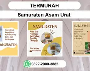 Termurah, 0822-2000-3882 Distributor Samuraten Asam Urat Garut