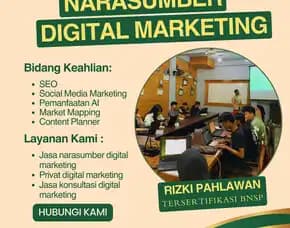 Trainer Bnsp Pembicara Narasumber Pemasaran Digital Marketing Bnsp Kementerian Pertanian Tangerang Banjarmasin Pahlawan Digital