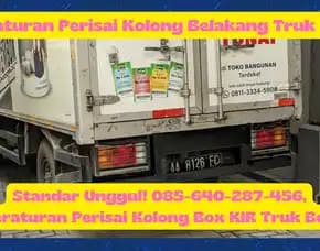 Keamanan Prima, Peraturan Perisai Kolong Mobil Truk Bo