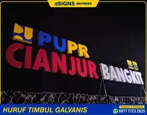 Jasa Pembuatan Huruf Timbul Cianjur 0877-7723-2025