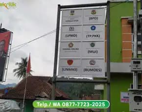 Plang Nama Kantor Desa/ Kelurahan