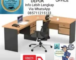 Meja Front Office Cocok Untuk Represionis Spesial 1.950.000 Free Ongkir Free Biaya Pemasangan.