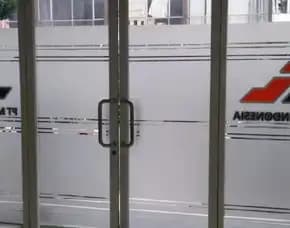 Sticker Sandblast Gedung Sawangan Depok