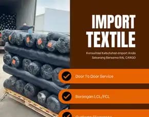 Jasa Import Textile Door To Door Borongan