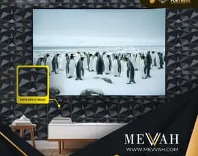 (Mevvah) 3d Interior Wall Panel Pvc Gaming Room Black Di Palu